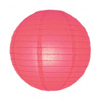 20" Paper Lantern Coral Regular Wire